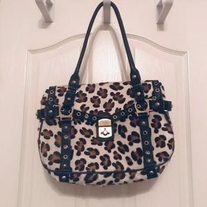 Rafe Leopard Pony Hair Purse